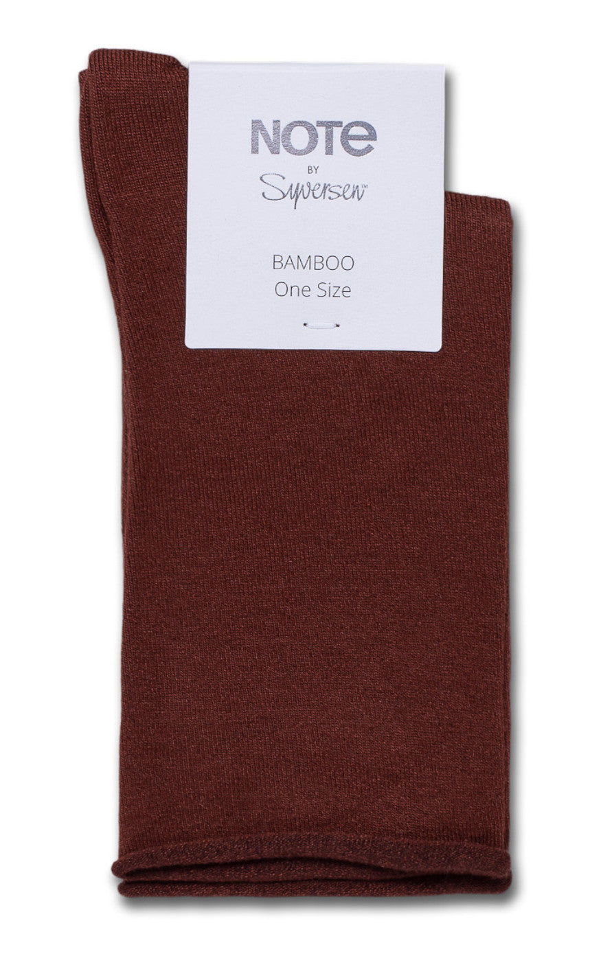 Oroblu Strømper - Note Woman Bamboo Roll Top - Burgundy