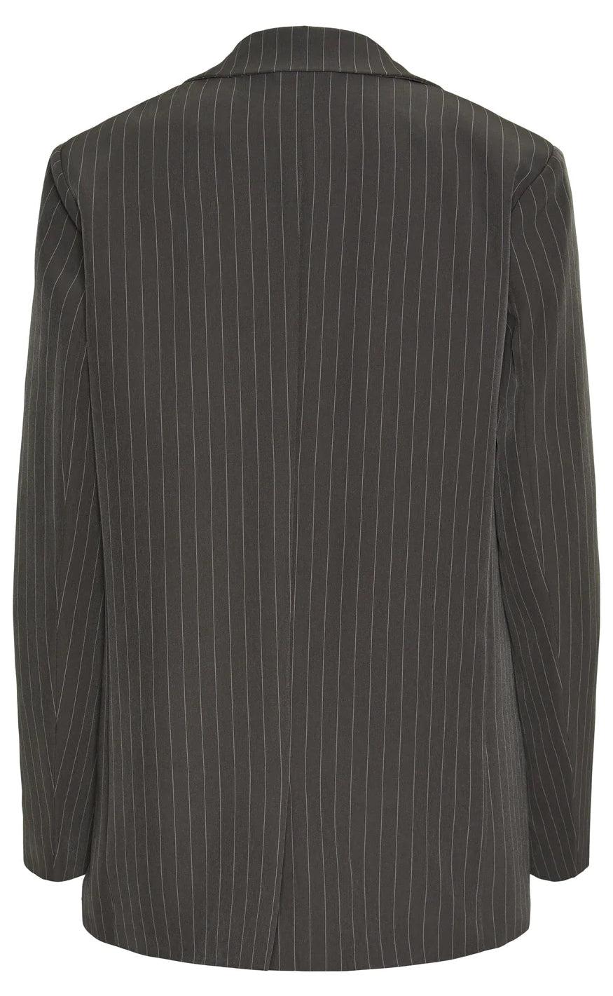 PIECES Blazer - Bossy - Magnet/Pinstripe