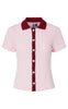 Pieces Bluse - Alysia - Pink Tulle/Rhubarb