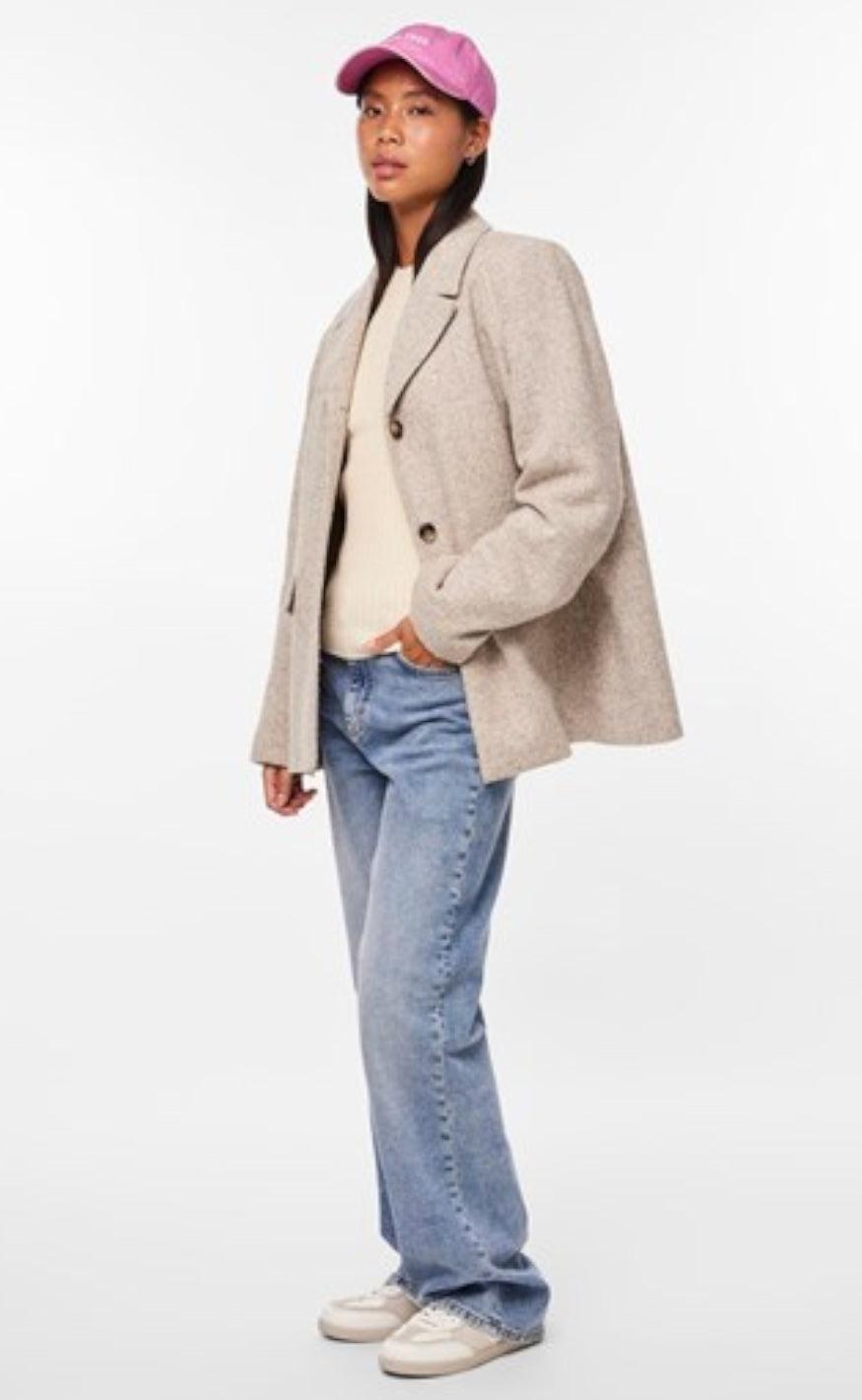 PIECES Bluse - Crista -Birch