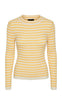 PIECES Bluse - Crista O-Neck - Flax W. Birch