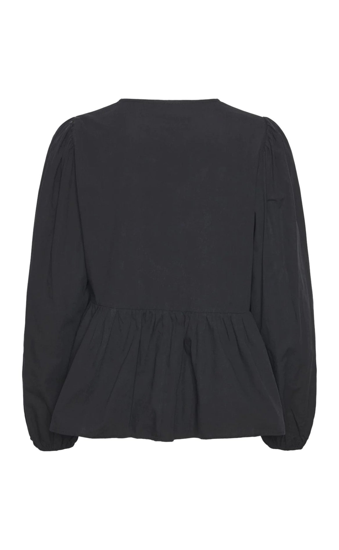 PIECES Bluse - Golly Bow - Black White Bows