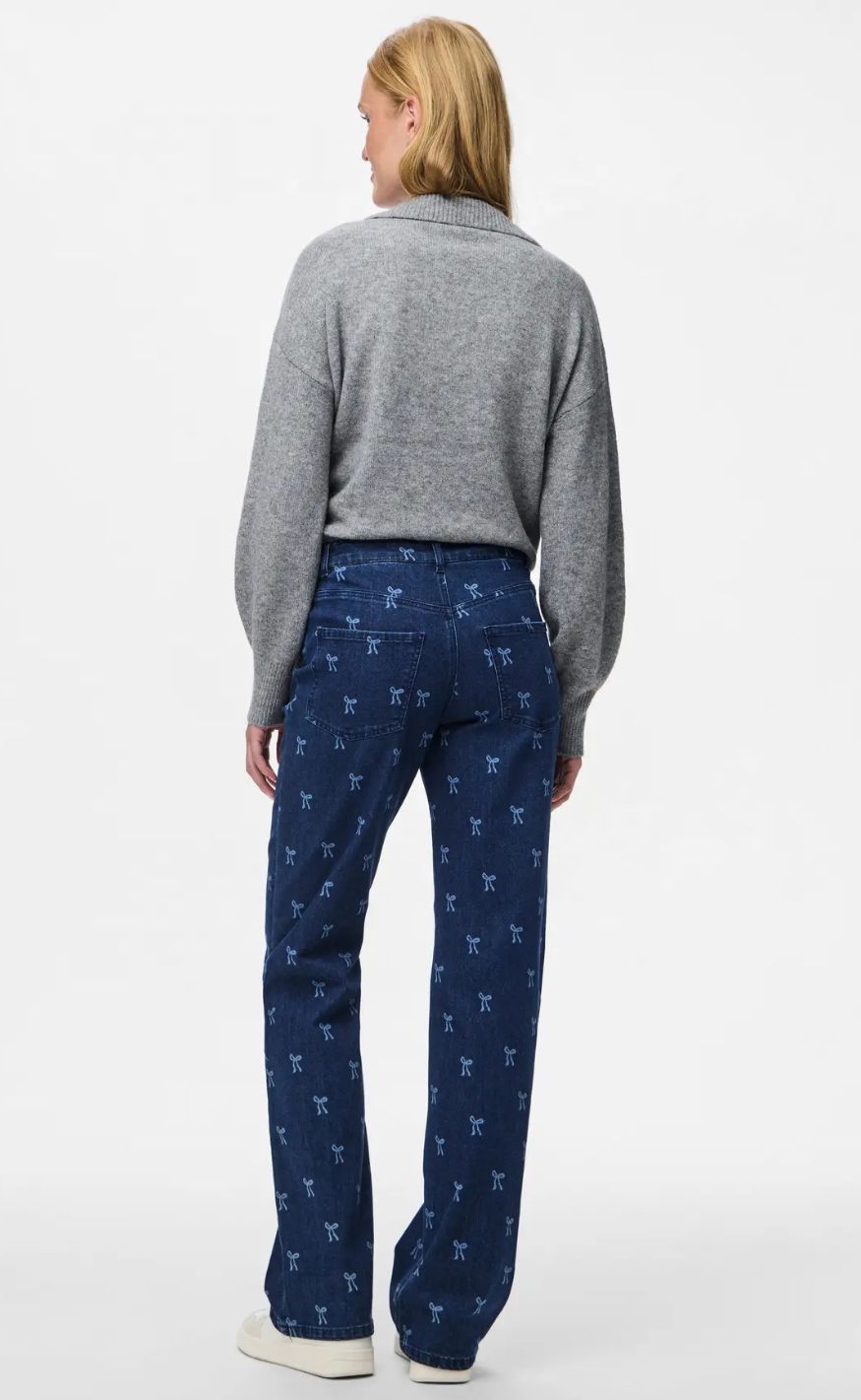 PIECES Bukser - Malume HW - Dark Blue Denim