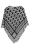 PIECES Poncho - Novis - Light Grey Melange