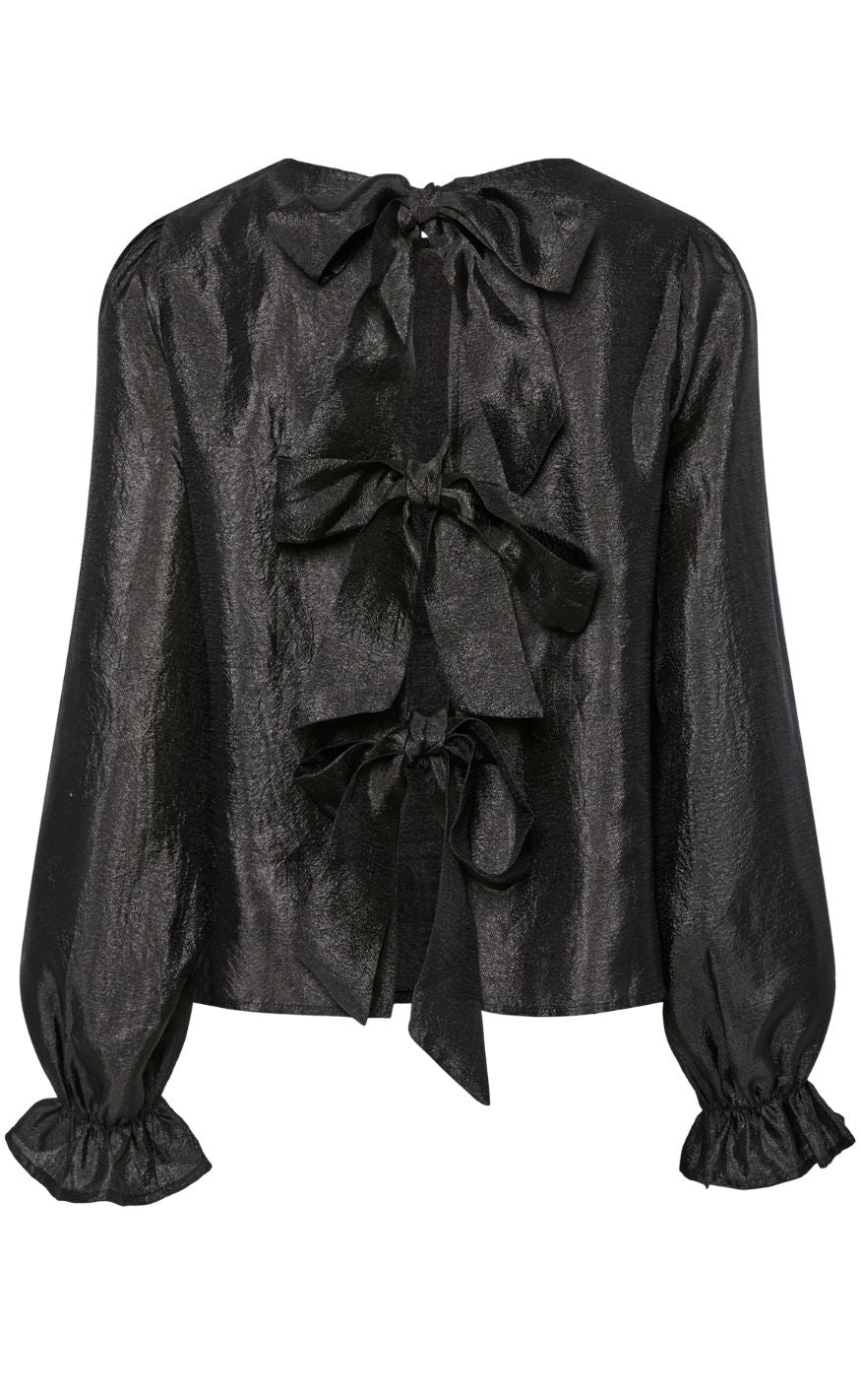 Pieces Bluse - Olina LS Reversible - Black