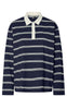 Pieces Bluse - Sadie - Maritime Blue/Cloud Dancer