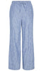 Pieces Bukser - Apia - Nautical Blue/Bright White
