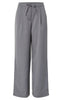 Pieces Bukser - Falka - Grey Pinstripe