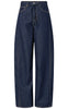 Pieces Bukser - Fenna - Dark Blue Denim