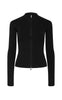 Pieces Cardigan - Crista Zip - Black