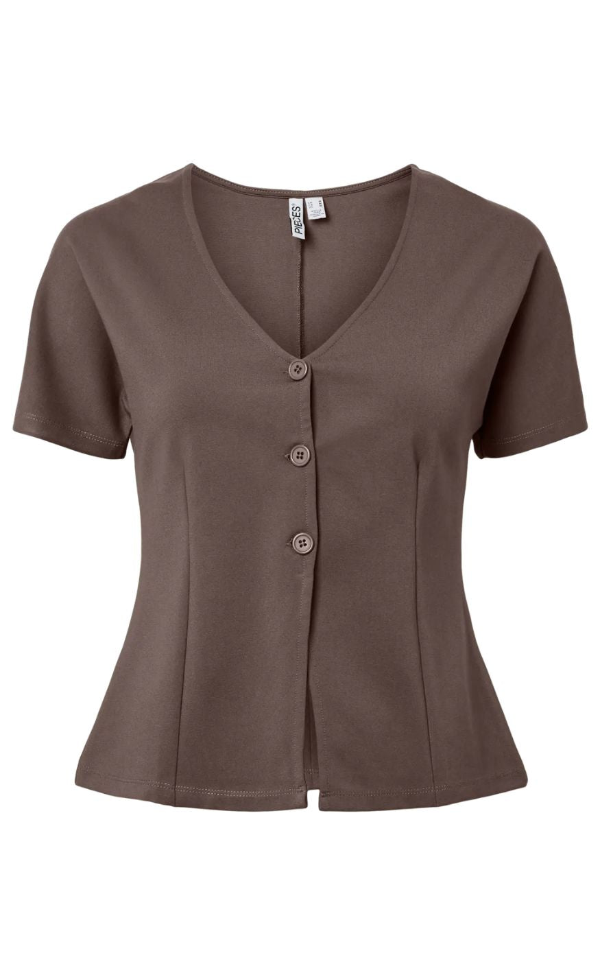 Pieces Cardigan - Gunhild - Coffee Quartz