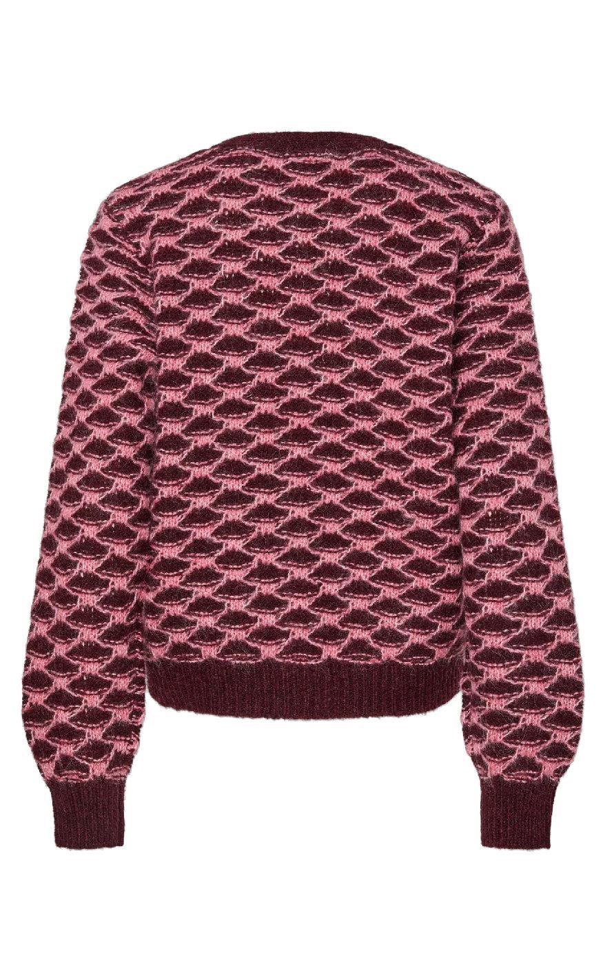 Pieces Cardigan - Jivana - Tawny Pot/Bubblegum