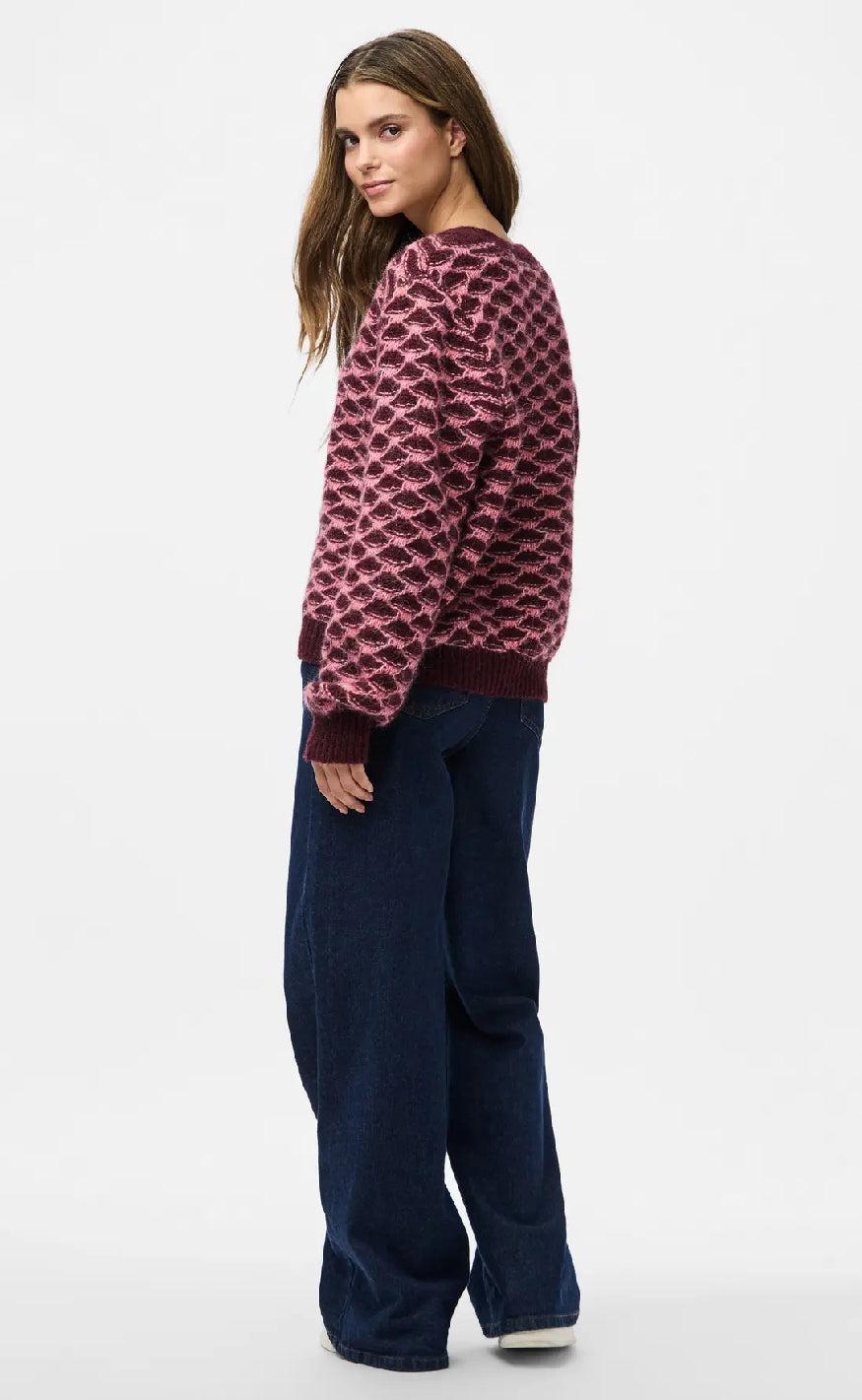 Pieces Cardigan - Jivana - Tawny Pot/Bubblegum