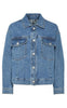 Pieces Jakke - Elma - Medium Blue Denim