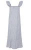 Pieces Kjole - Apia - Coronet Blue/Bright White