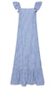 Pieces Kjole - Apia - Nautical Blue/Bright White