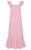 Pieces Kjole - Apia - Pink Lemonade/Bright White