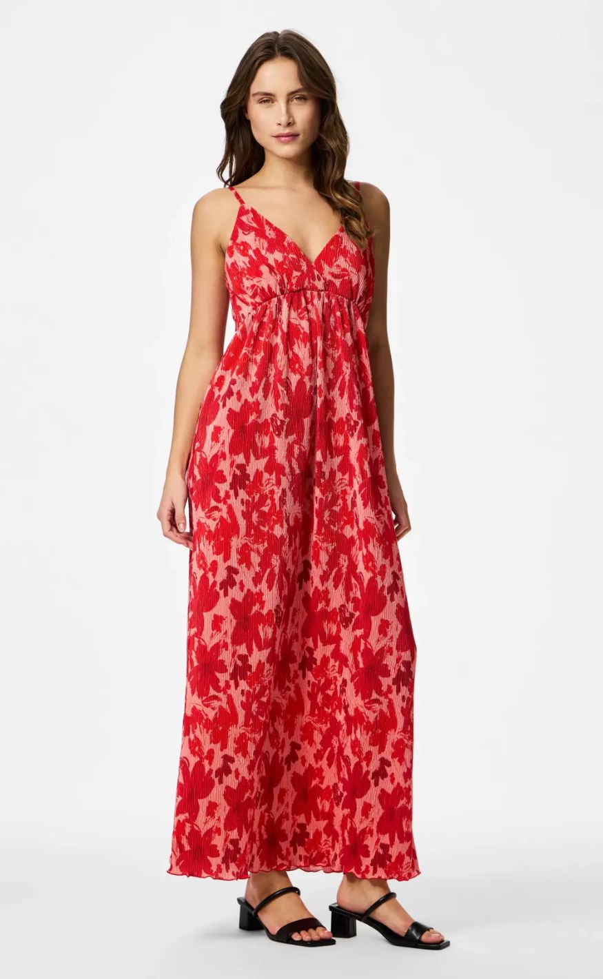 Pieces Kjole - Flora - Adrenaline Rush/Red Tone Flowers