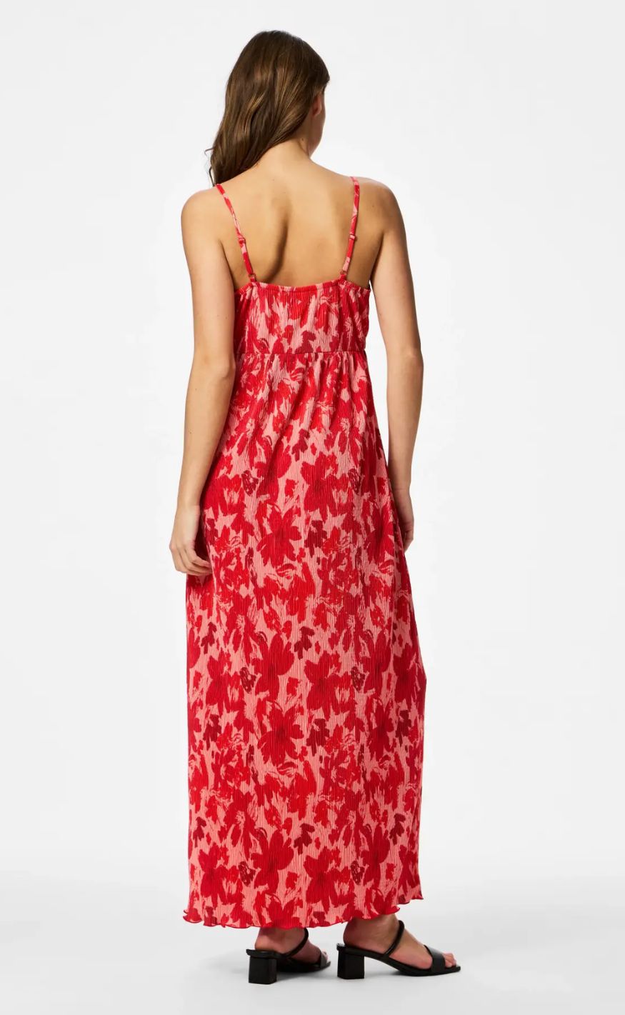 Pieces Kjole - Flora - Adrenaline Rush/Red Tone Flowers