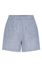 Pieces Shorts - Apia - Coronet Blue/Bright White
