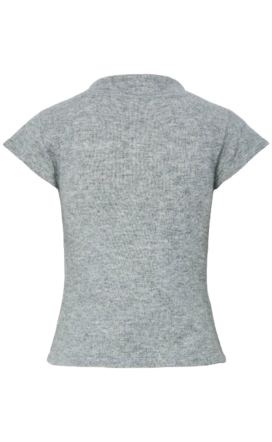 Pieces Top - Familla - Medium Grey Melange