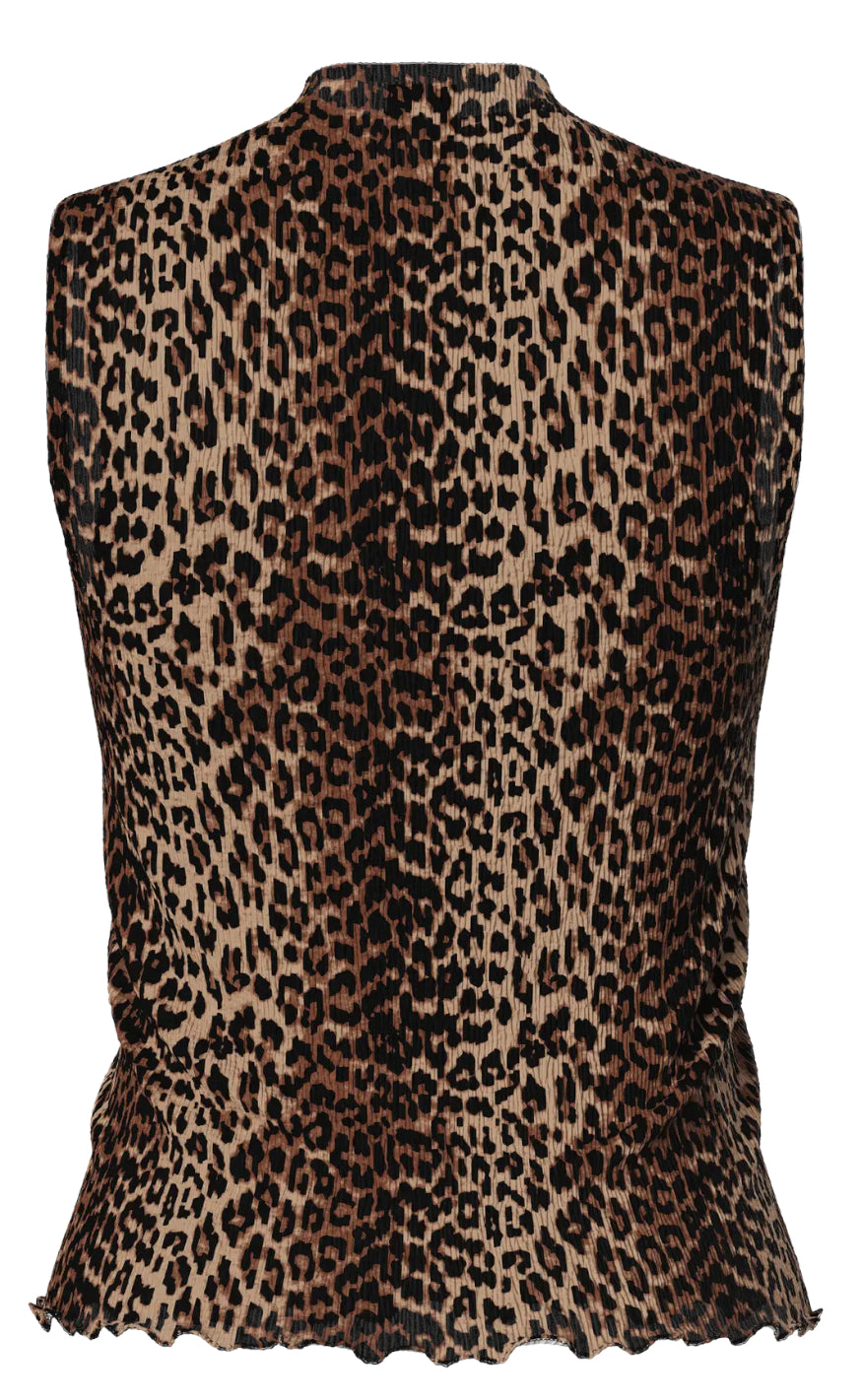 Pieces Top - Flora - Black Leo