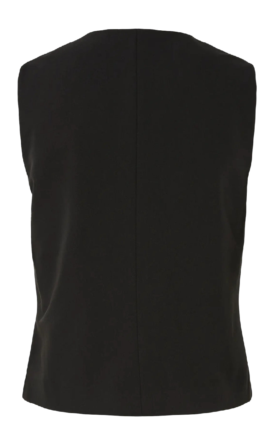Pieces Top - Frida Tie - Black