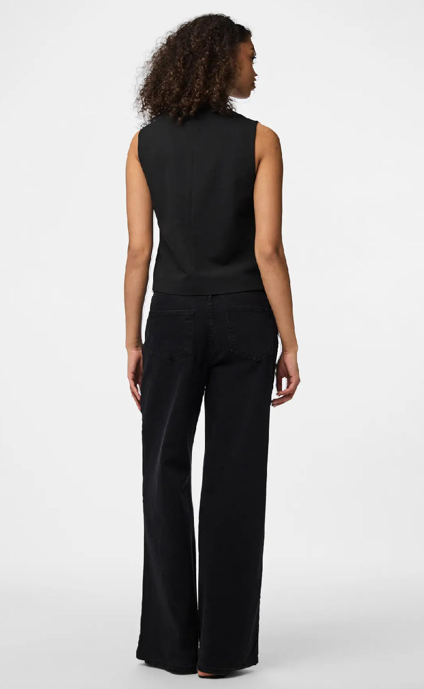 Pieces Top - Frida Tie - Black