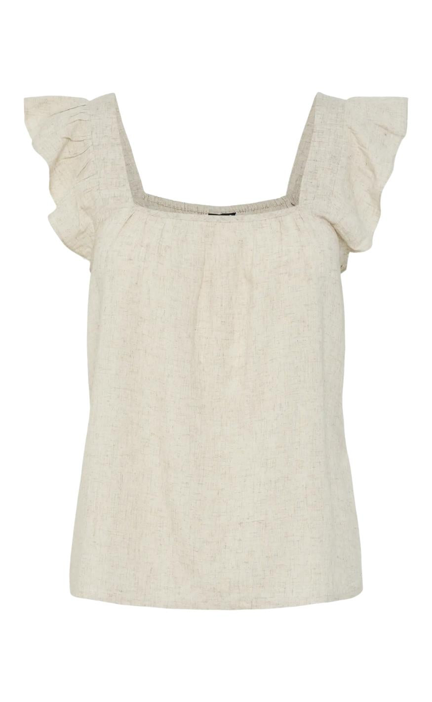 Pieces Top - Pia - Birch Melange