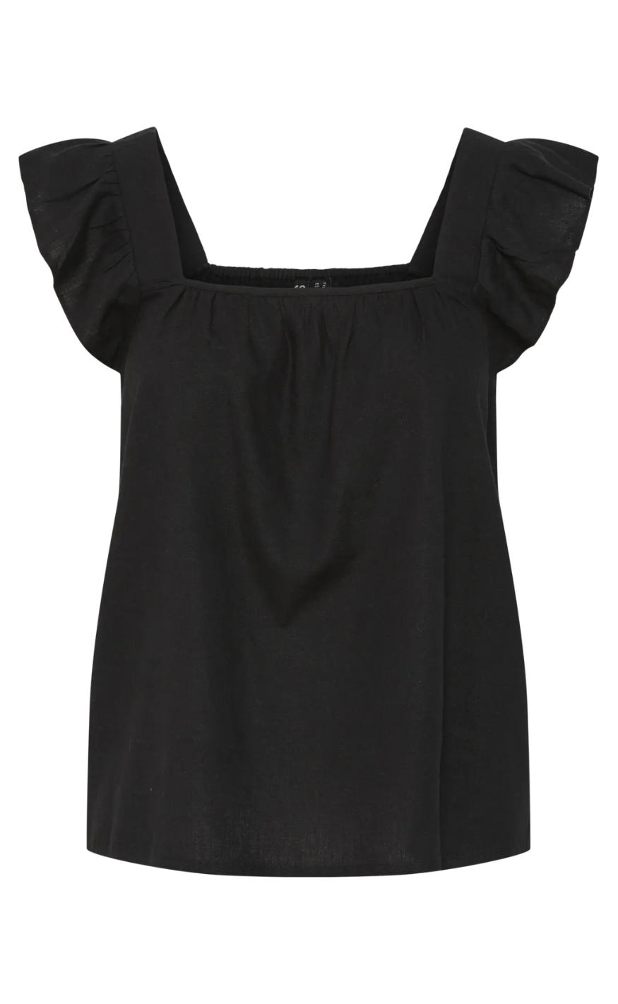 Pieces Top - Pia - Black