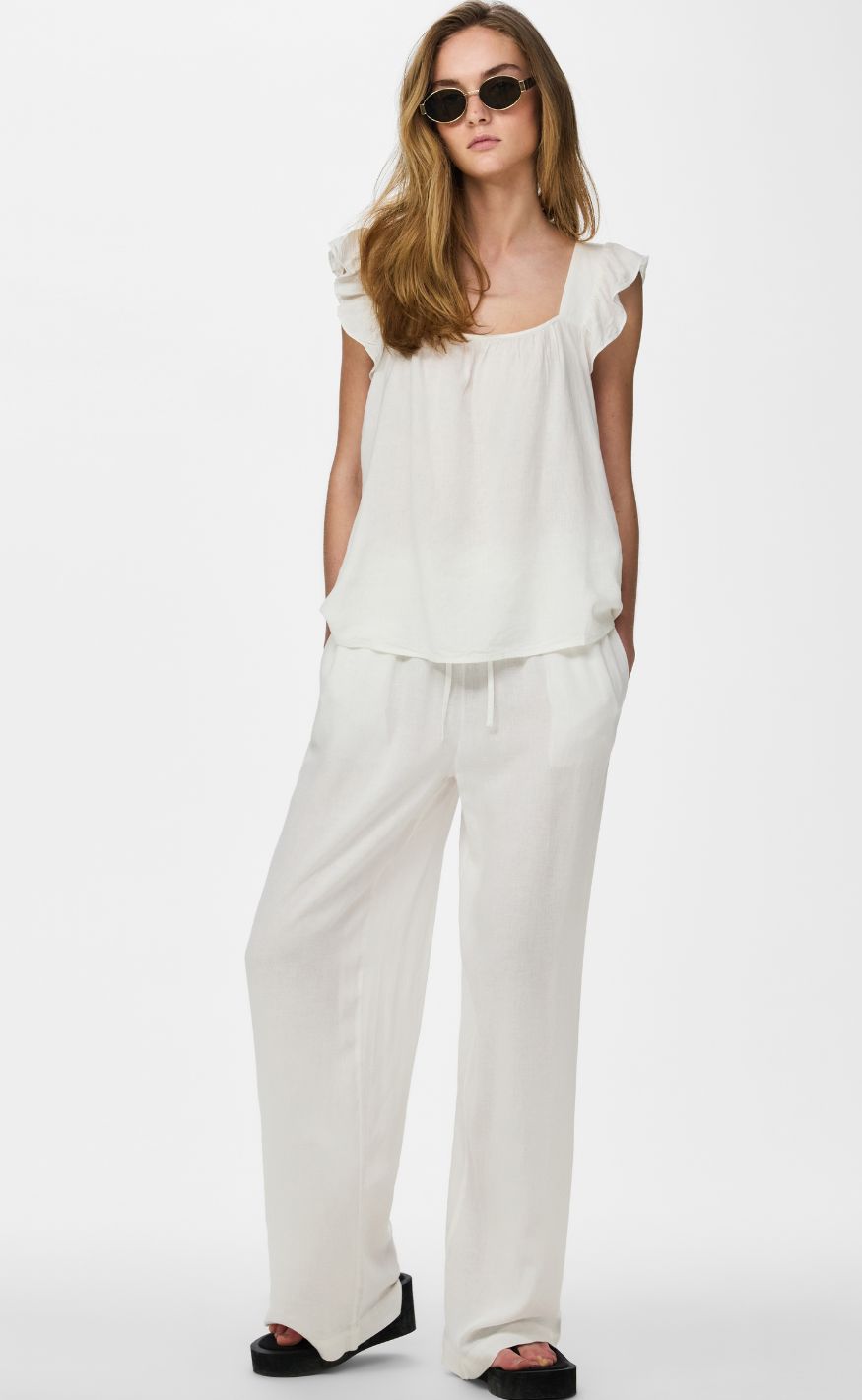Pieces Top - Pia - Bright White/Bright White