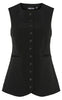 Pieces Vest - Kamil - Black