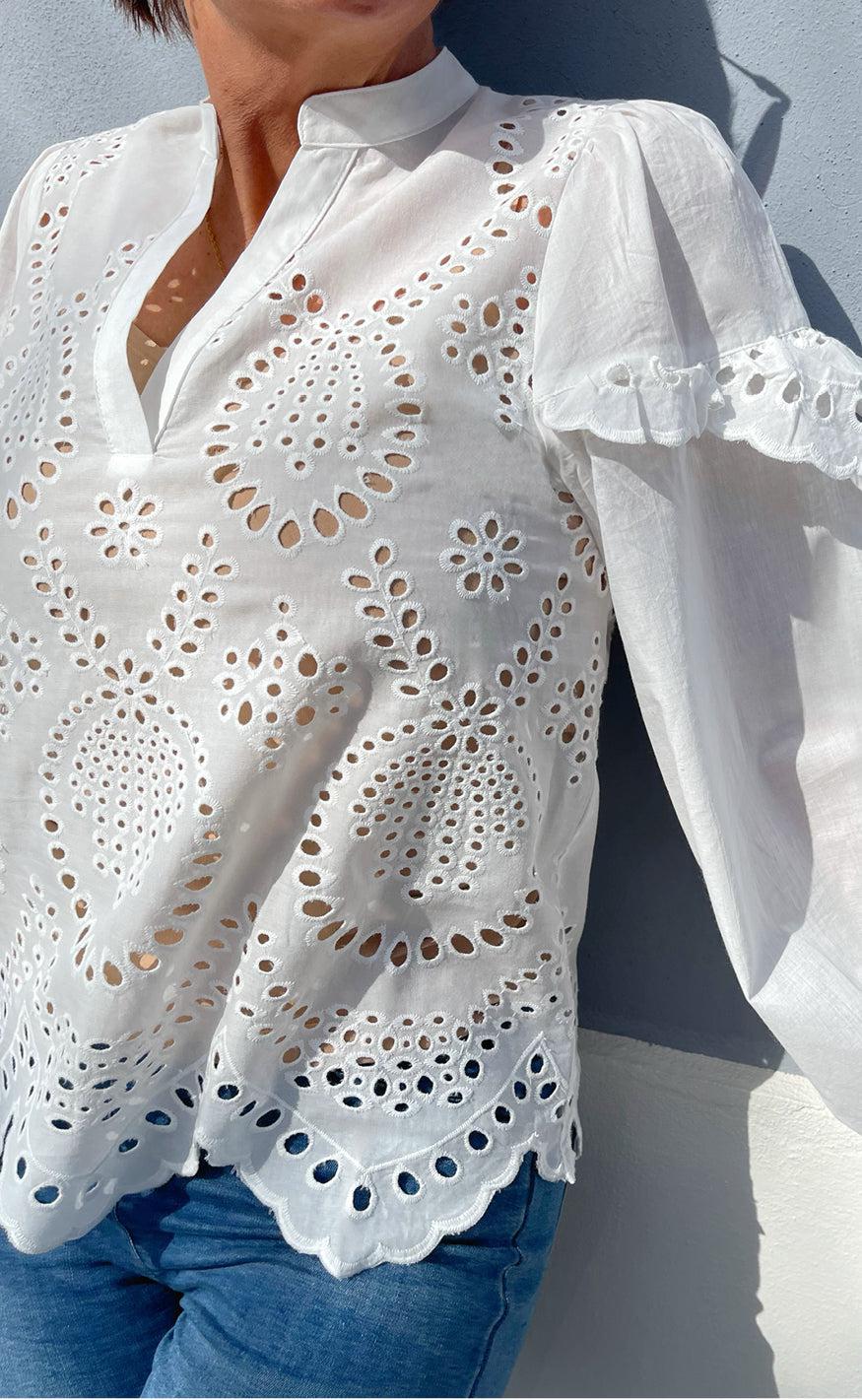 Say INA Copenhagen Bluse - Benedicte - White