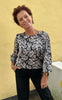 Say INA Copenhagen Bluse - Chili - Black Roses