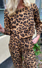 Say INA Copenhagen Bluse - Chili - Leopard