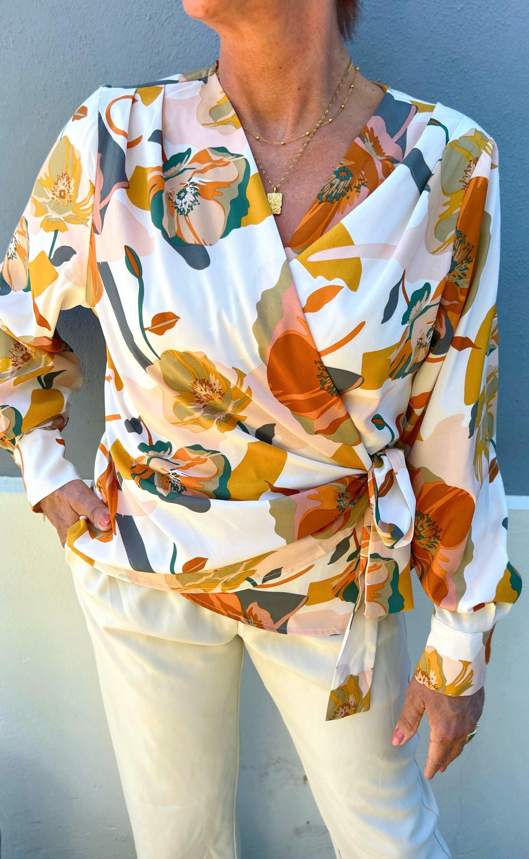 Say INA Copenhagen Bluse - Josse - White Big Flower
