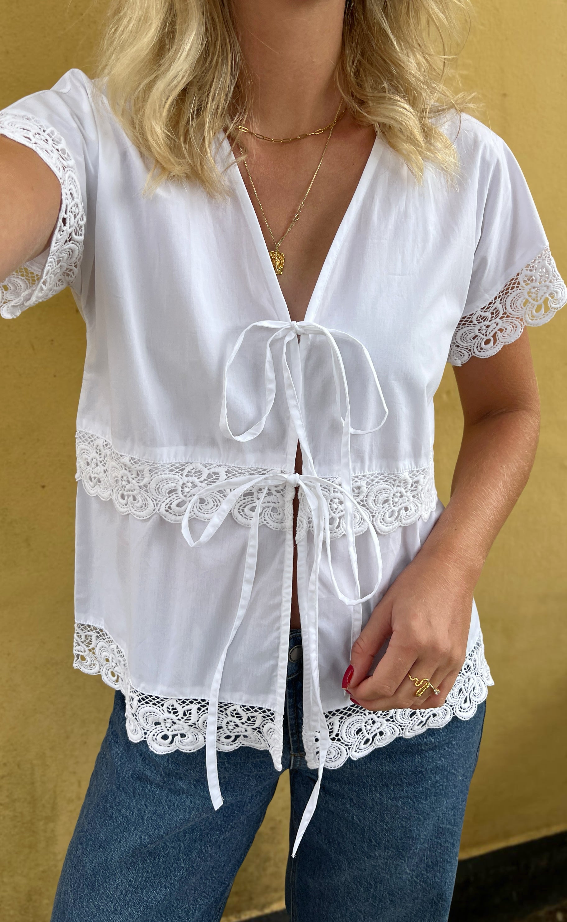Say INA Copenhagen Bluse - Laura - White