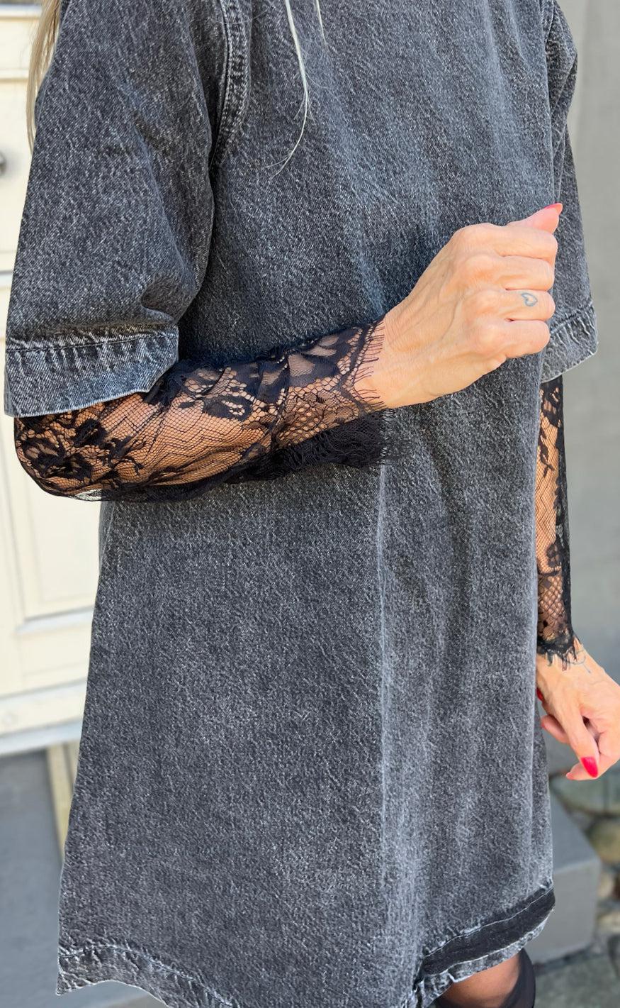 Say INA Copenhagen Bluse - Lissa Lace - Black