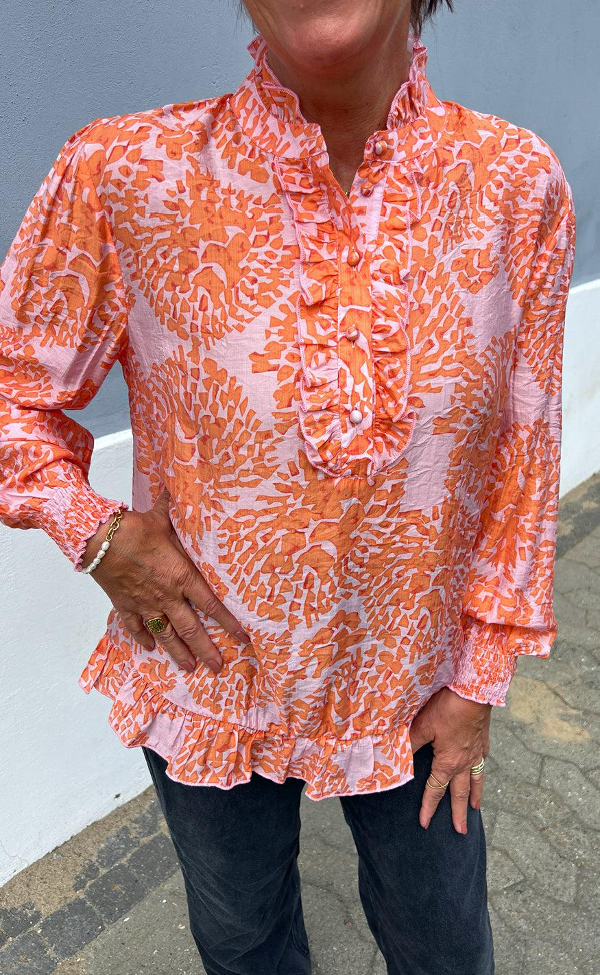 Say INA Copenhagen Bluse - Pia - Orange Dream