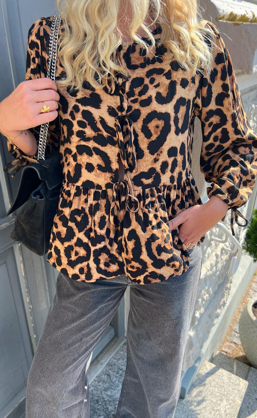 Say INA Copenhagen Bluse - Poplin - Leopard