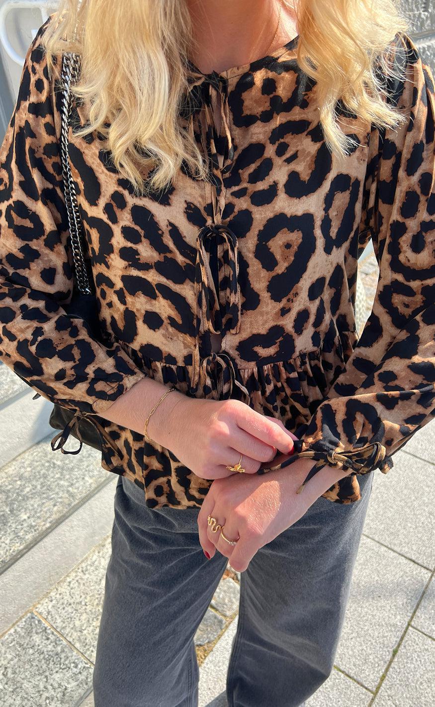Say INA Copenhagen Bluse - Poplin - Leopard