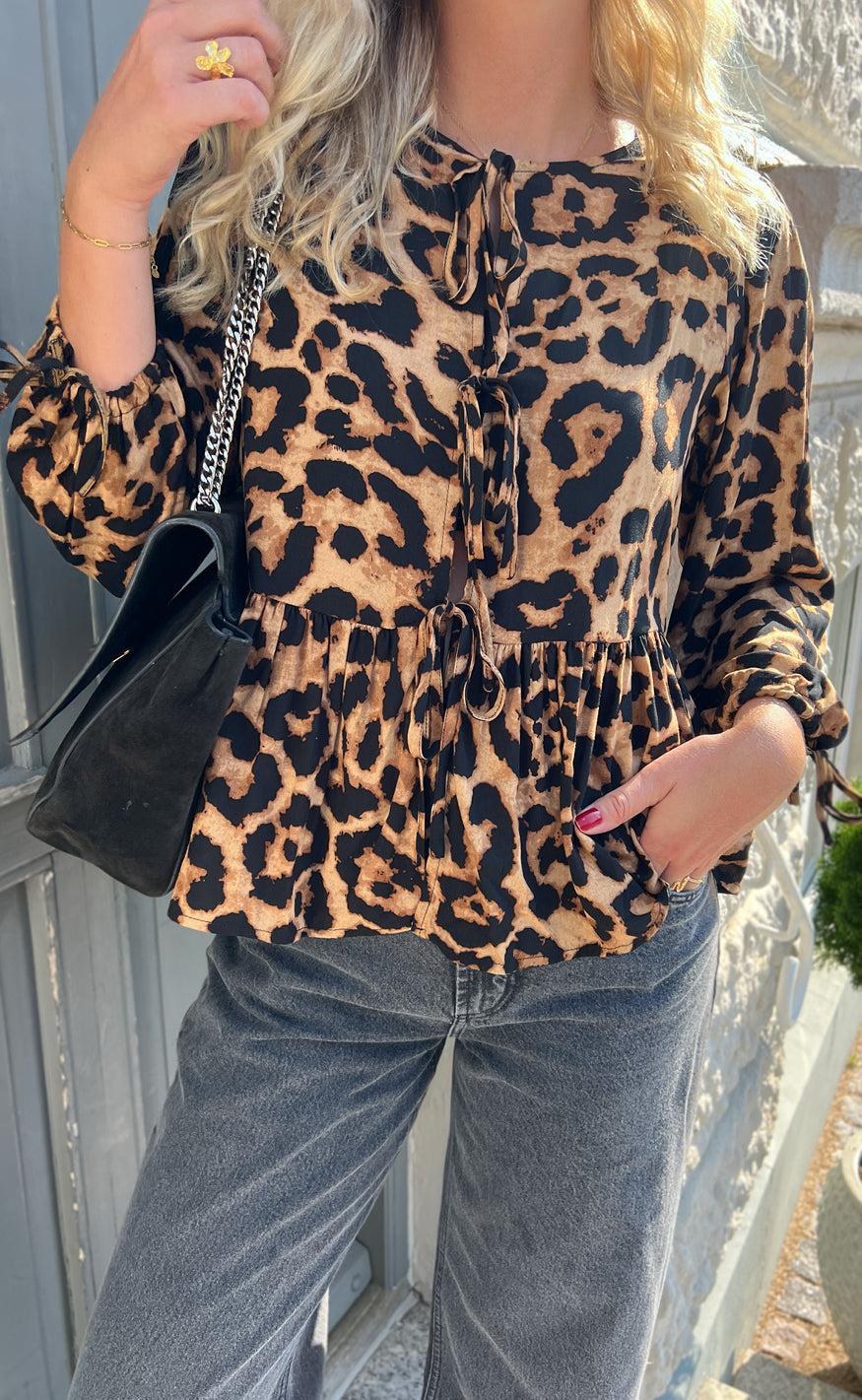 Say INA Copenhagen Bluse - Poplin - Leopard