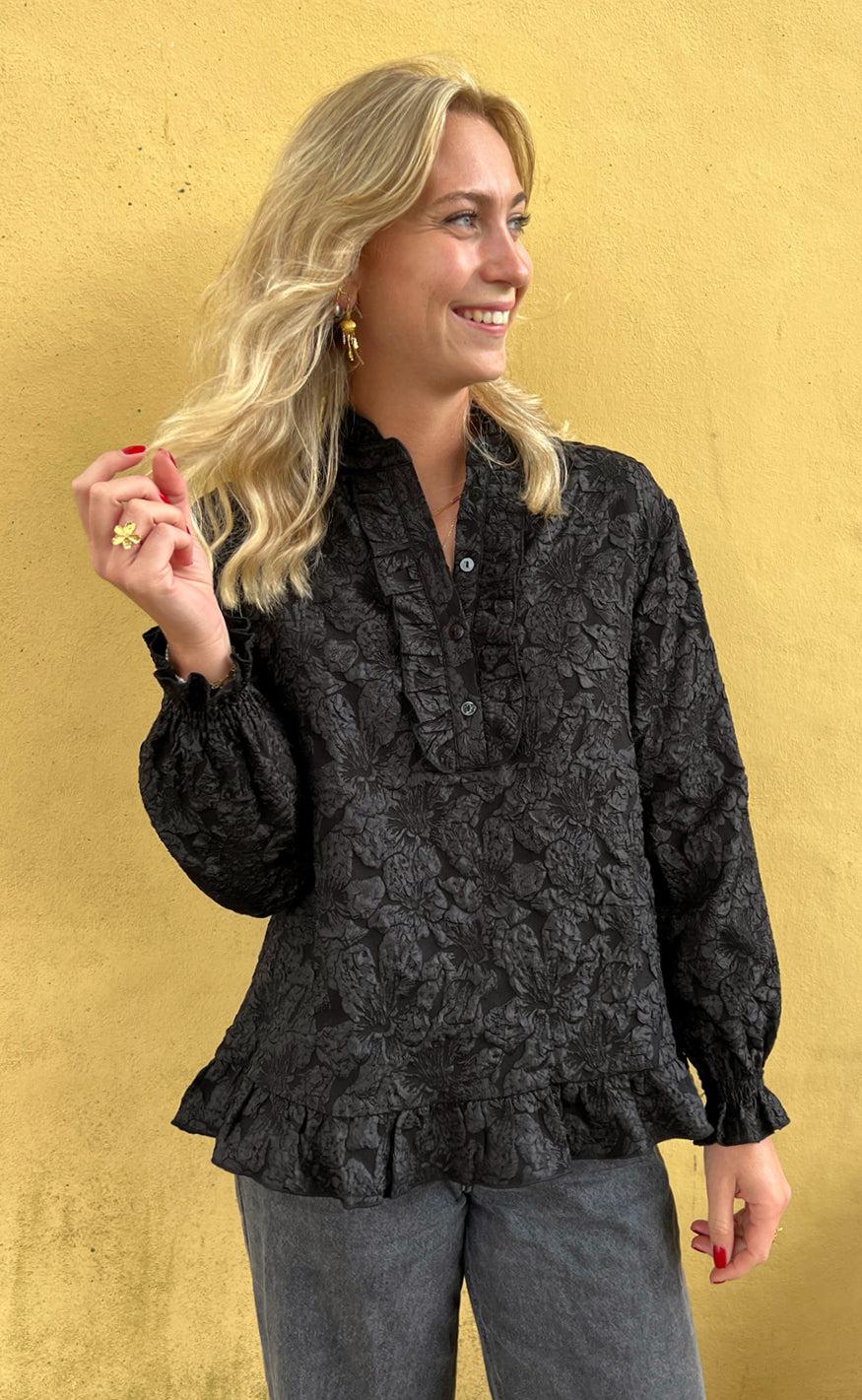 Say INA Copenhagen Bluse - Roxie - Black