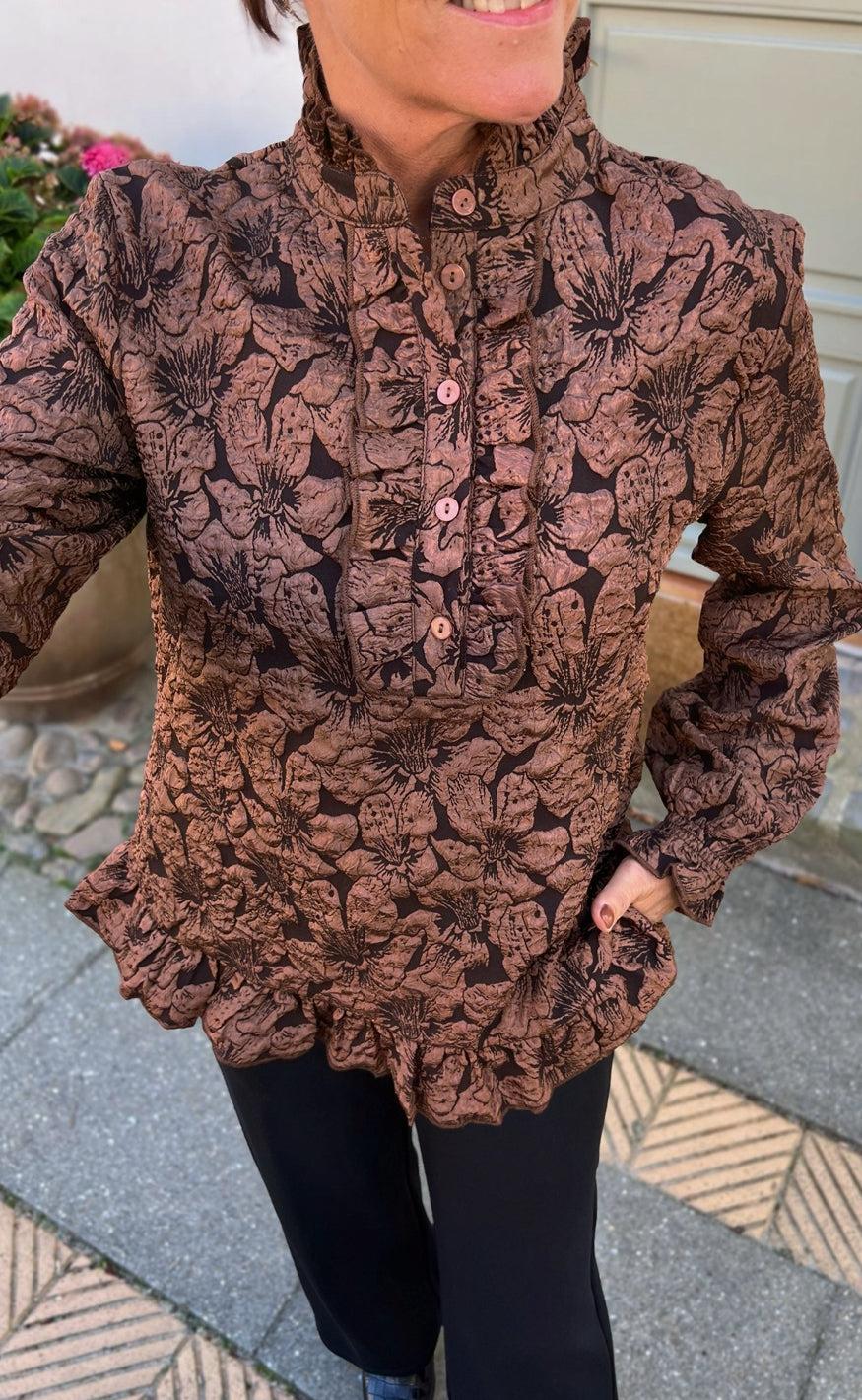 Say INA Copenhagen Bluse - Roxie - Brown