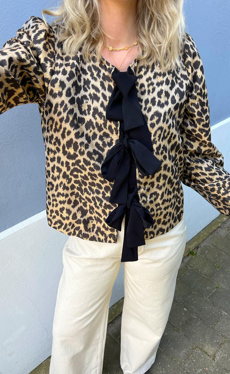Say INA Copenhagen Bluse - Sussi - Shiny Leopard