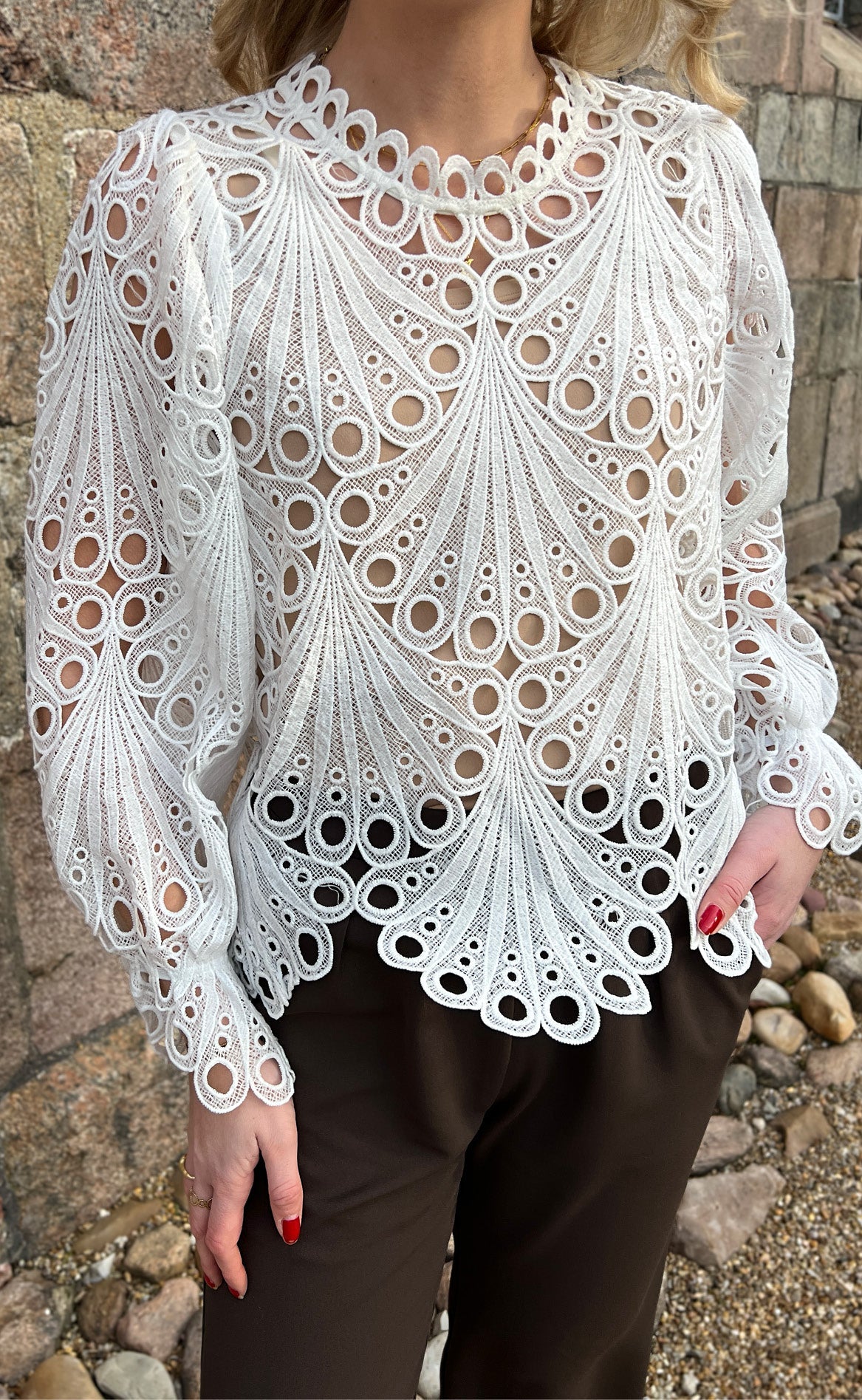 Say INA Copenhagen Bluse - Tanna - White