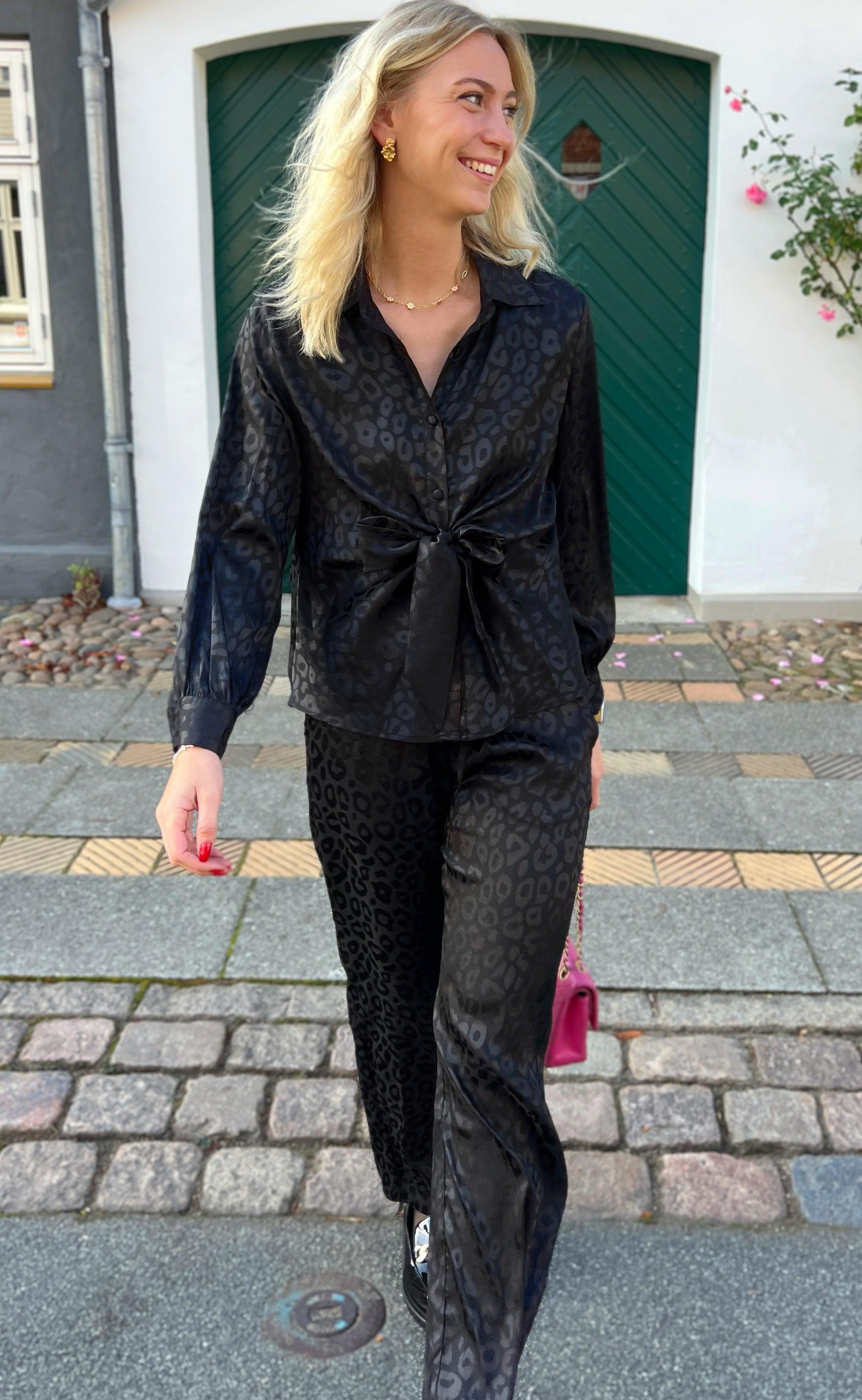 Say INA Copenhagen Bukser - Ida - Black Leopard
