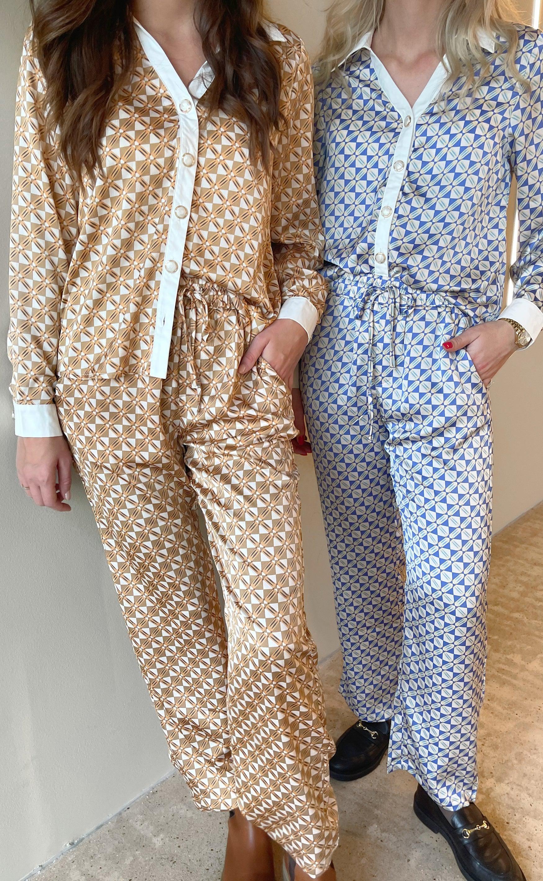Say INA Copenhagen Bukser - Ida - Graphic Brown
