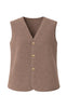 Say INA Copenhagen Fleece Vest - Gloria - Taupe