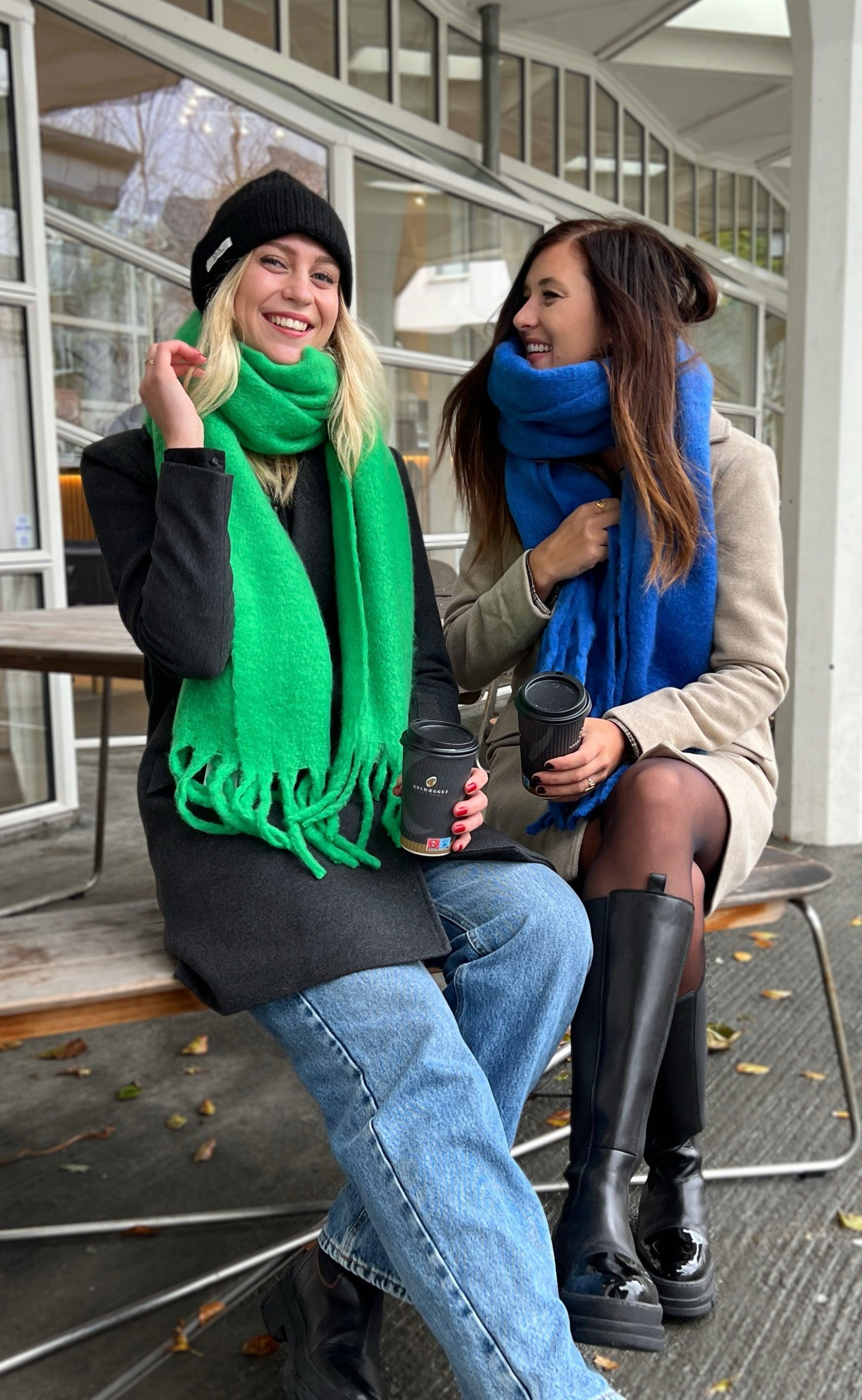 Say INA Copenhagen Halstørklæde - Gry - Green